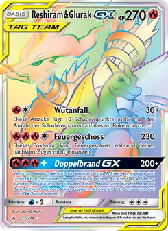Reshiram & Glurak GX
