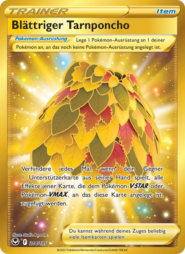 Blättriger Tarnponcho