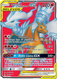 Reshiram y Charizard GX