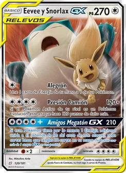 Eevee y Snorlax GX