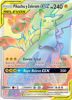 Pikachu y Zekrom GX