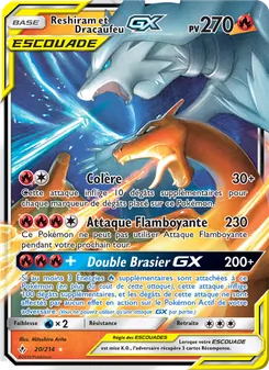 Reshiram et Dracaufeu GX