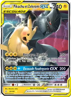 Pikachu et Zekrom GX