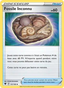 Fossile Inconnu