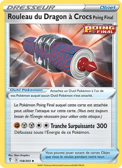 Rouleau du Dragon à Crocs Poing Final