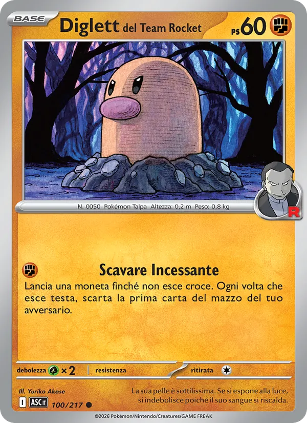 Diglett del Team Rocket