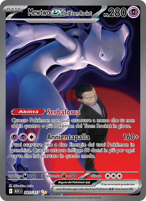 Mewtwo-ex del Team Rocket