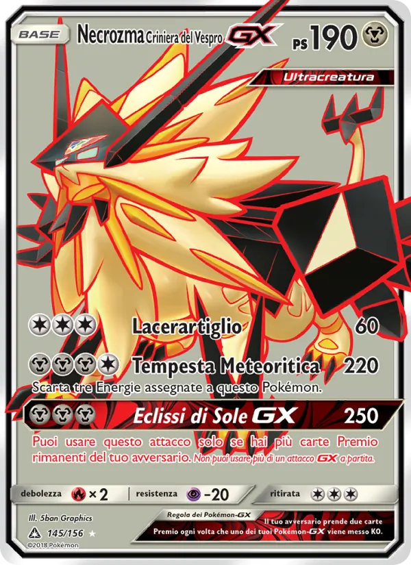 Necrozma Criniera del Vespro GX