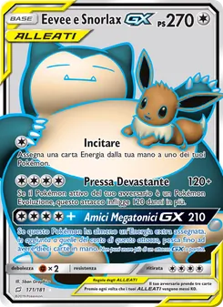 Eevee e Snorlax GX