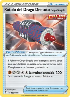 Rotolo del Drago Dentuto Colpo Singolo